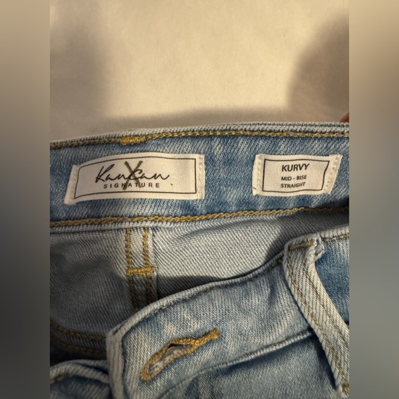 Kancan Kurvy Mid-Rise Straight Stretch Jean - Picture 7 of 8